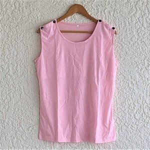 Pink Sleeveless Nursing Top M (NWT)